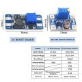 1/3/5pc Adjustable Step-up Power Converter Step-UP Adjustable Power Module DC DC Step Up Converter Adjust Power Supply
