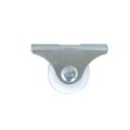 New White Rail Fixed Casters Small One-Way Wheel Furniture Plastic Directional Wheel Hardware Accessories qyh