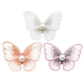 David accessories 10pcs Beautiful Lace Butterfly Applique Trim Embroidered Lace Patches For Handmade Garment ,10Yc12446