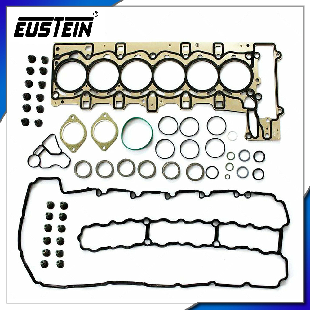 New Gasket Set Cylinder Head Asbestos Free Engine Cylinder Head Gasket Set Gasket Kit for BMW N54 OEM: 11127572758 02-39366-01