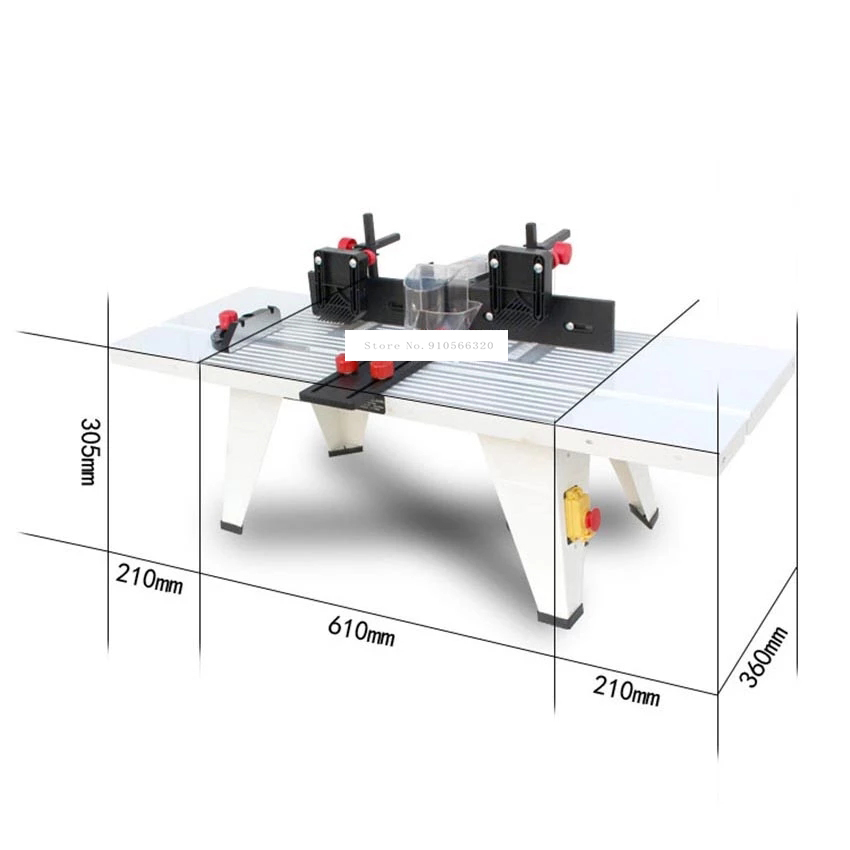 JRT-6136A Woodworking Workbench Engraving Machine Workbench Small Trimming Electromechanical Wood Milling/ Flip-chip Workbench