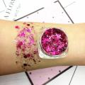 19 Colors Mermaid Sequins Gel Holographic Sequins Hair Body Face Glitter Gel Art Loose Sequins Shimmer Diamond Eye Shadow