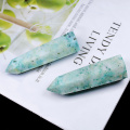 Natural Stones Crystal Point Wand Green Phoenix Healing quartz Energy Ore Mineral Crafts Home Decoration 1PC