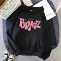 Autumn New Bratz Letter Sweatshirt Women's Casual White Top Fashion Hooded Sweatshirt Long Sleeve Print Graphic Jacket Women