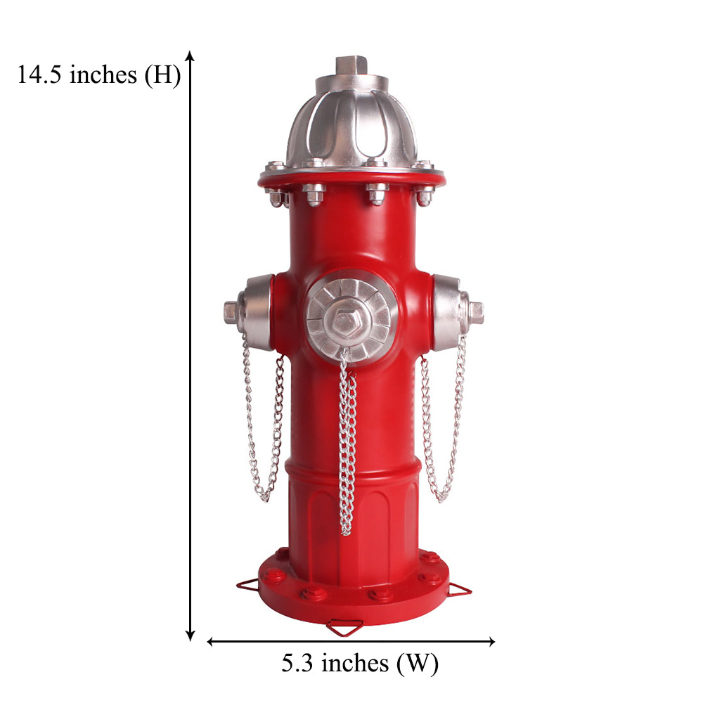 14.5 Inch Tall Dog Hydrant Puppy Training Pee Post Statue Sturdy and Durable Fix with 4 Studs For Jsys
