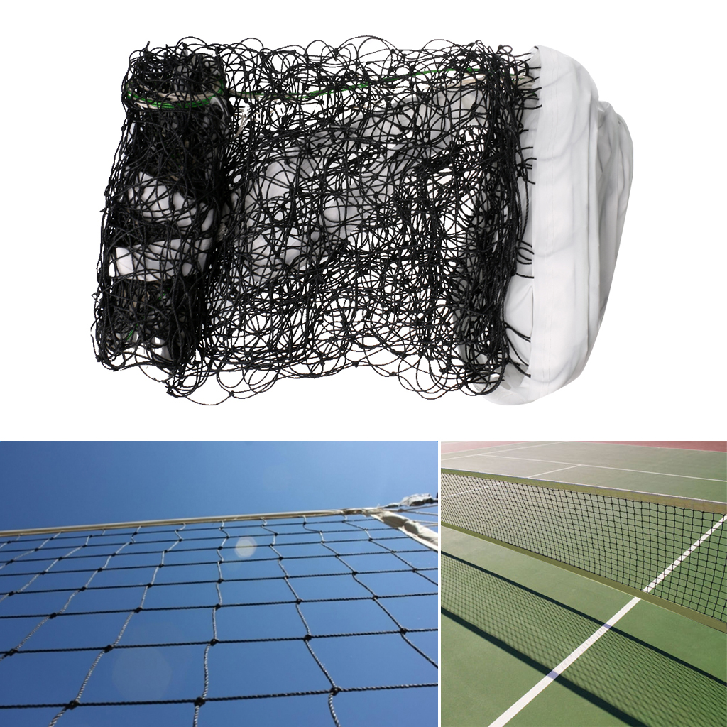 Foldable Standard Official Size Outdoor Indoor Beach Volleyball Net Sports Netting with Steel Cable and Pouch