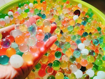 10000pcs/bag Plant Crystal Soil Mud Grow Water Beads Hydrogel Magic Gel Jelly Balls Sea Baby Growing in Water Vase Home Decor