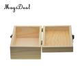 Rectangle Wooden Storage Box Plain Wood Box Jewelry Box Wedding Gift Makeup Cosmetic Small Gadgets Gift DIY Craft Box With Lid