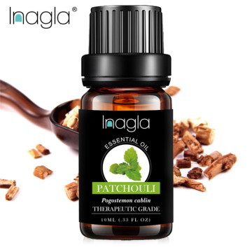 Inagla Patchouli Essential Oil Rose Natural 10ML Pure Essential Oils Aromatherapy Diffusers Oil Relieve Stress musky Air Care