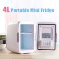 4L Portable Mini Fridge Cooler and Warmer Auto Car Boat Vehicle Refrigerator Home Office AC & DC Pink BS 48W