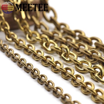 50/100CM Fashion Solid Brass Wallet Chain Men Belt Pants Keychain Trousers Jeans Metal Bag Chains DIY Leather Crafts Accessories