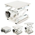 6" Stainless Steel Adjustable Lab Stand Table Rack Scissor Lab-Lift Lifter for Science Experiment Woodworking Benches