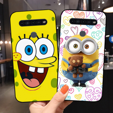 For LG Q51 Q510 Q61 Q70 Case Fashion Silicone Soft TPU Cute Back Cases for LG Stylo 6 Stylo6 Phone Cover Coque Flower Wolf Cases