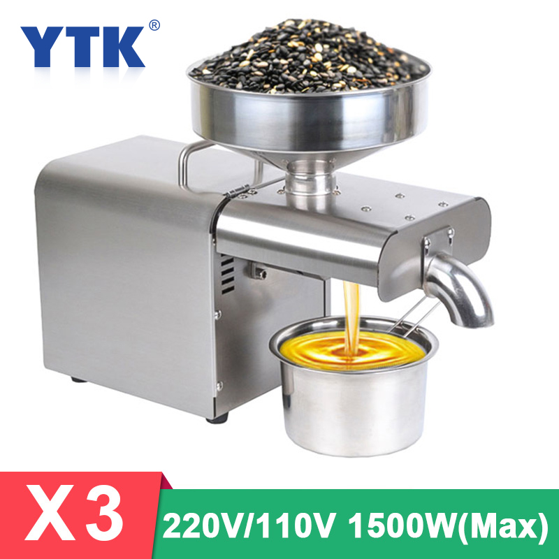 X3 New Small Home Cold Oil Presser Arrival Automatic Oil Press Machine for Peanut Sunflower Seeds Oil Extractor