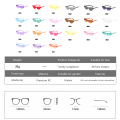 Clear One-piece Cat Eye Sunglasses Driver Goggles Men Women Fashion Transparent Candy Color Sun Glasses Cat Eye Eyewear