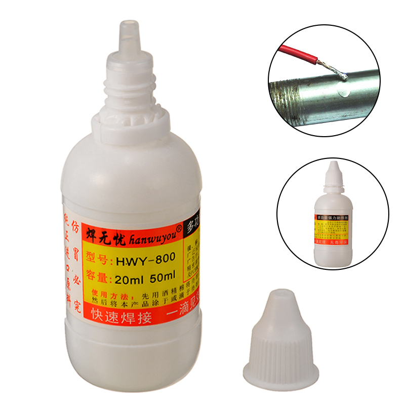 1Pcs HLY-800 50ml Stainless Steel Flux Soldering Stainless Steel Liquid Solder Rapid Welding Tools For Stainless Steel
