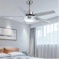 Factory wholesale high quality 52 Inch stainless steel LED Ceiling Fans Creative simplicity 4 leaves led Fan lights