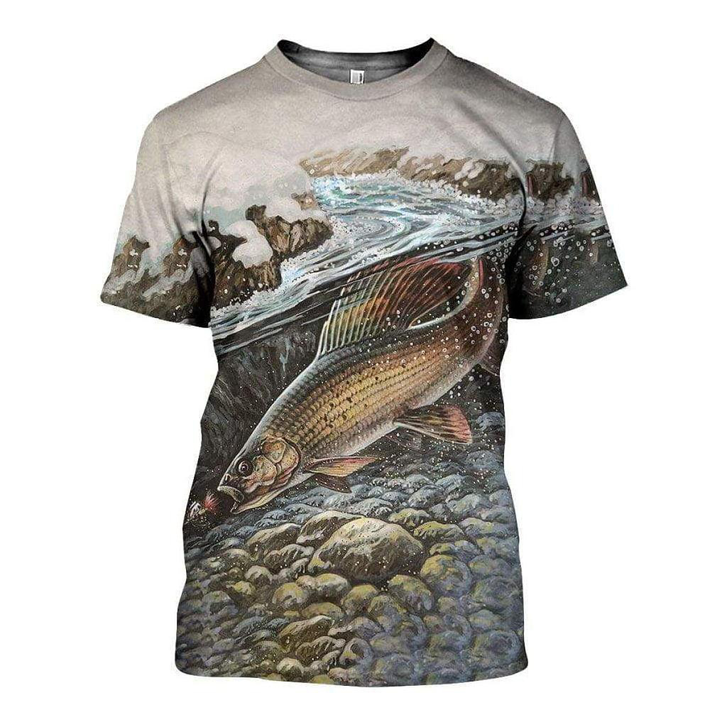2020 New summer Men T Shirt Fishing Large Size 3d Print Leisure Round Collar Tee Shirts Popular Outdoor sports T-shirt