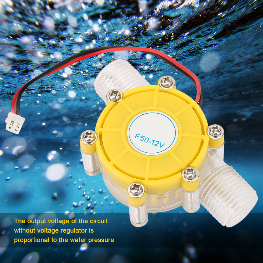 F50 Micro-Hydro DC Water Flow Pump Turbine Hydroelectric Power Energy Generator Mini Water Turbinen Generator 12V