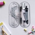 8PCS/Set Student Geometry Protractor Ruler Drawing Suit School Compasses Set Math Eraser For Students Office Supples