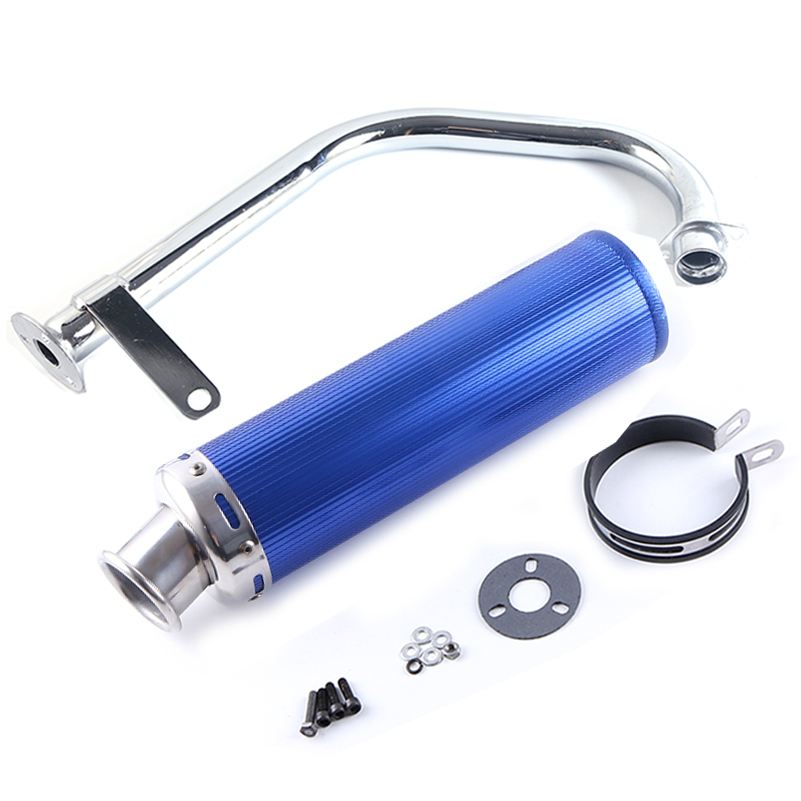 Motorcycle Exhaust Full System Muffler Contact Pipe Slip-On For Honda CG125 CG150 CG200 CG 125 150 200