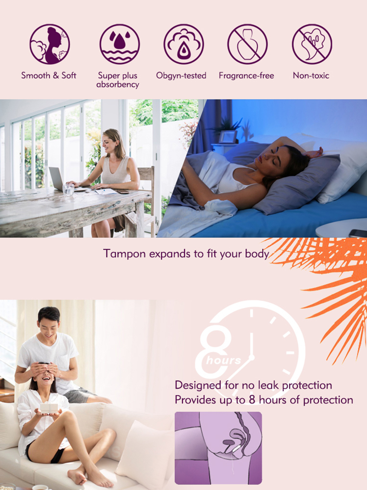 Name: Niceday Ultra Soft Sanitary Pad Material: Soft non-wovne cover，Sumitomo SAP absorbent core，Breathable bottom layer，Individual wrapper，PE bag Size: 285mm    Night Package: 8pcs/bag    72bags/carton Carton  size: 41*33.5*27.5 cm      GW: 4.1kgs  Funct