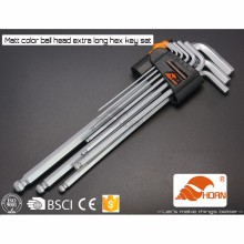 the most ppular T handle 9pcs ball end hex key set