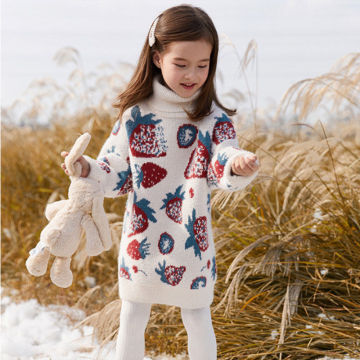 New 2020 Spring Winter Children Clothing Girls Sweater Kids Knitted Sweaters Cute Outerwear Baby Girl Pullovers Age 3-14 years