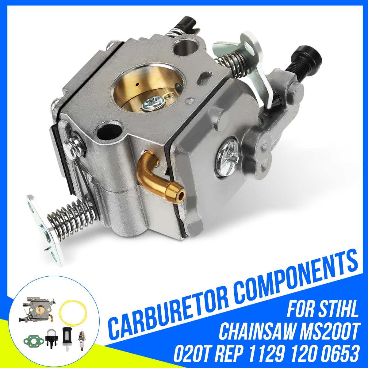 Carb Carburetor For Stihl MS200 MS200T 020T Chainsaw ZAMA C1Q-S126B 11291200653 Fuel Supply System Carburetors Replacement Parts