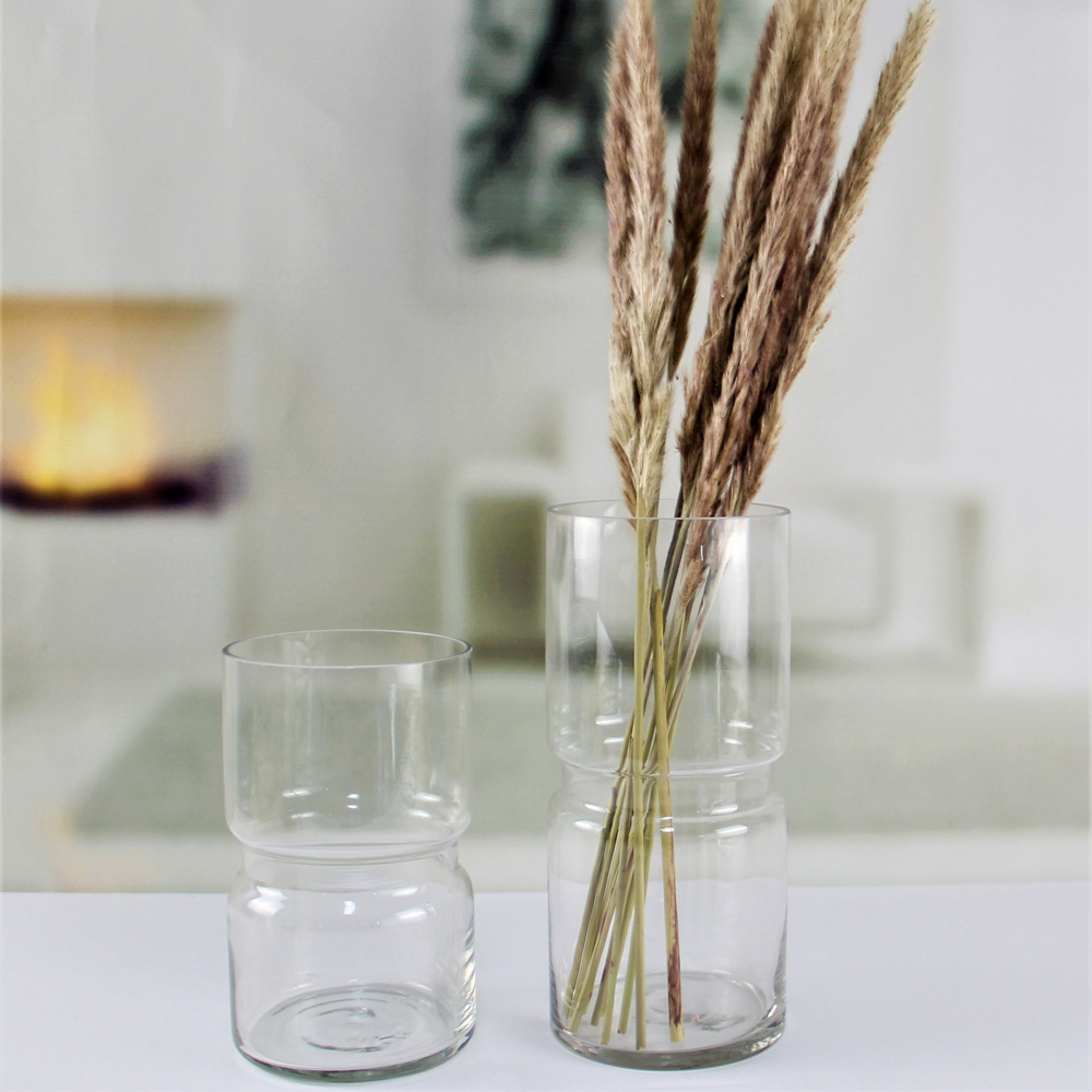 Transparent Flower Glass Vase