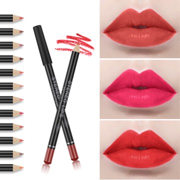 1pcs Lip Liner Professional Multi-functional Matte Lipliner Pencil Long Lasting Waterproof Lip Eye Brow Makeup Cosmetic TSLM1