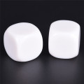 10PCS White Round Corner Gaming Dice Standard Six Sided Die For Birthday Parties Other Game Accessories 16mm