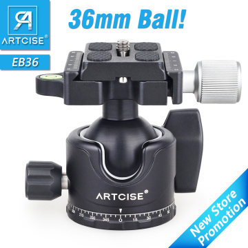 ARTCISE EB36 Tripod Ball Head Low Profile Tripod Head Panoramic Lower Gravity Center Design Smooth Operation Max Load 15kg/33lbs