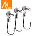 MEREDITH 10PCS Lead Jig Head 1.5g 2g 3.5g 5g 7g 10g 14g Lead Head Hook Jig Fishing Hook jig pike fishing accessories