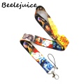 Famous artist oil painting Neck Strap Lanyards ID badge card holder keychain Mobile Phone Strap Gift Ribbon webbing necklace