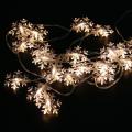 2.5m Christmas Snowflakes LED String Lights Flashing Lights Curtain Light Waterproof Holiday Wedding Party New Year's Fairy Lig