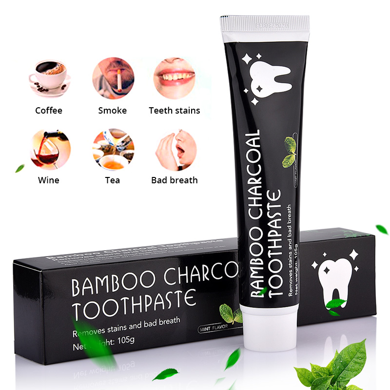 Tongwode Natural Bamboo Charcoal Toothpaste Dental Care 105g Activated Teeth Whitening Charcoal Toothpaste for Adult