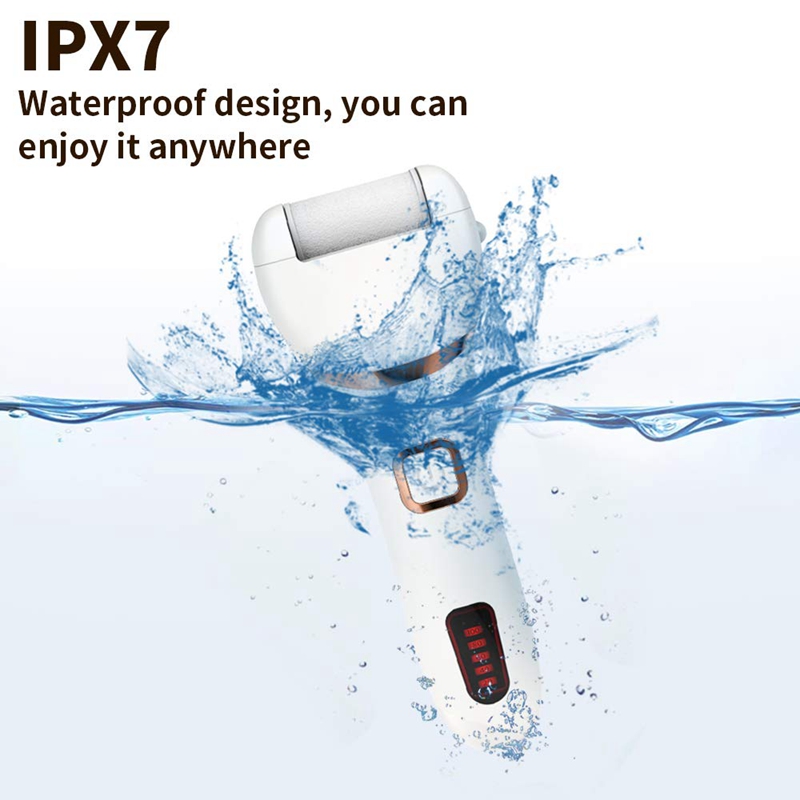 HOT-Electric Callus Remover Rechargeable Electronic Feet File Pedicure Foot File Foot Rasp with IPX7 Waterproof Design for Dry C