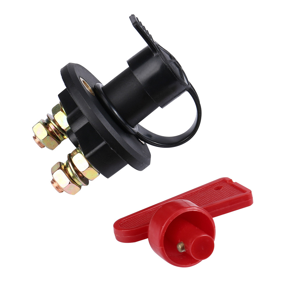 Battery Switch Black+Red 400A 60V 1500VAC1min Isolator Disconnect Cut off Power Kill Automotive Car Truck Battery 19Y20
