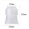 12PC/Set DIY Silicone Icing Piping Cream Pastry Bag Stainless Steel Nozzle Converter Tips Kitchen Baking Cake Decorating Tools