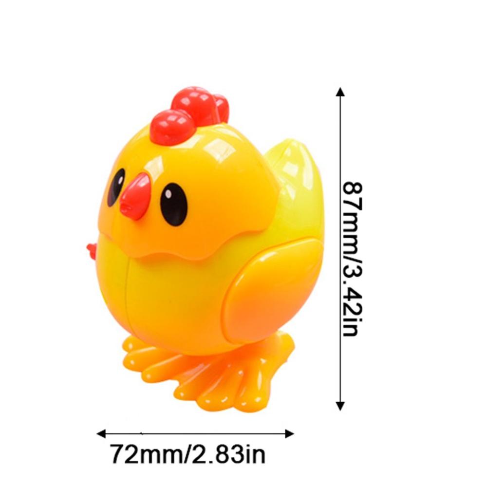 1Pcs Kids Cartoon Animal Wind Up Toys Clockwork Chicken Hopping Funny Clock Duck Toys Classic Collectible Gift for Children