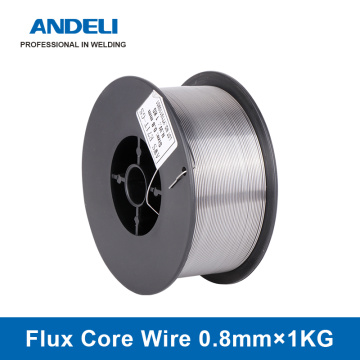 ANDELI Flux Core Wire Solder Wire Self-shielded No Gas Mig Wire 1KG 0.8mm Carbon Steel Gasless Mig Welding Wire