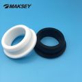 MAKSEY Silicone rubber single wire guard coil 5mm 6mm 7mm 8mm 9mm Rubber protective ring caps electric wire grommet nylon washer