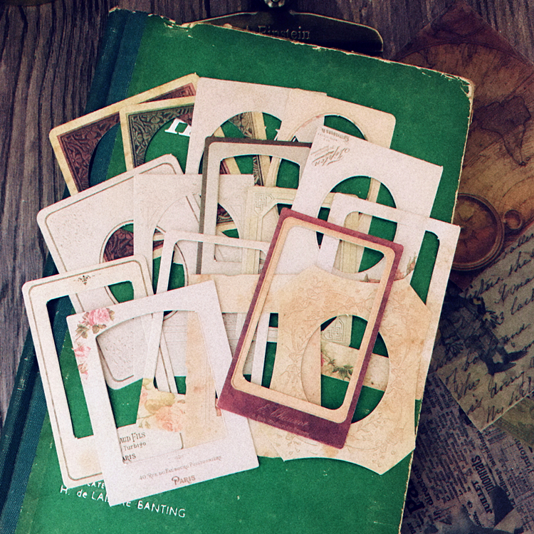KSCRAFT Vintage Retro Paper Frames for Bullet Junk Journal DIY Scrapbooking Paper Craft