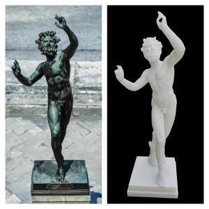 Classical Greek Nude Replica in White Marble​