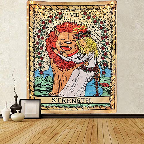 Moon Star Sun Tarot Tapestry Wall Hanging Medieval Europe Divination White and Black Wall Tapestries bedroom decor