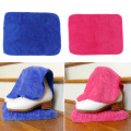 30x50cm/11.8x19.7inch Ultra Soft Ice Skate Cover Cleaning Cloth Wiper Knit Blue Pink Set of 2