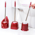 High quality Stainless Steel Long Handle Toilet Brush Set Creative Leaf Toilet Brush Holder