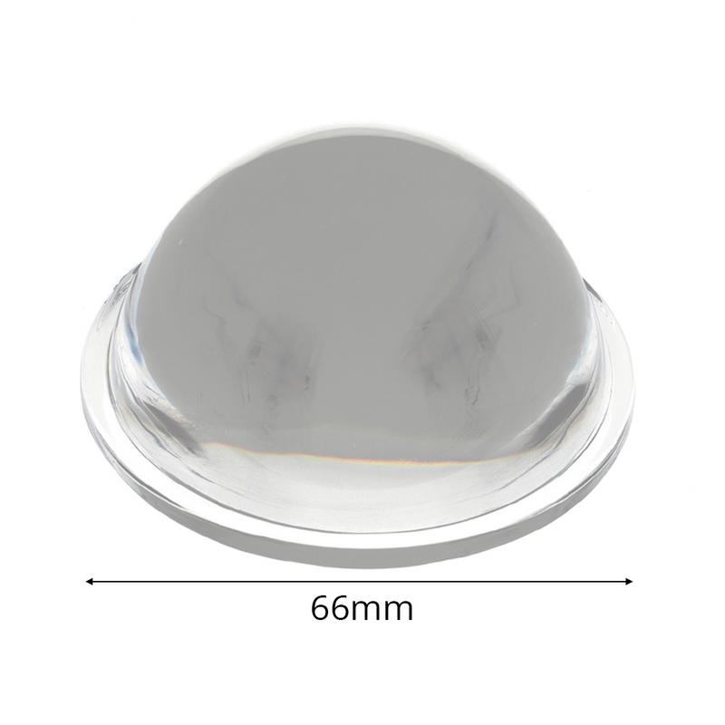 LED Lens 30/44/54/66mm Plano-Convex Glass Lens LED Convex Lens Condenser Optical Focusing