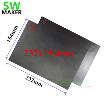 A+B 232x154mm Magnetic Print Bed Tape Print Sticker Build Plate Tape Flex Plate Update Flashforge Creator Pro/Dreamer 3D Printer